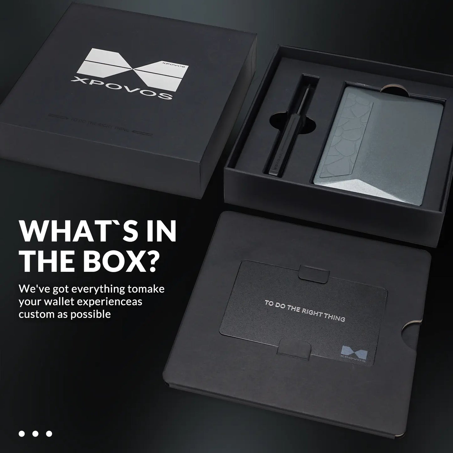 XPOVOS Hero Metal Wallet for Men with RFID & Money Clip