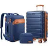 Miusse 3-Piece ABS Hardshell Luggage Set