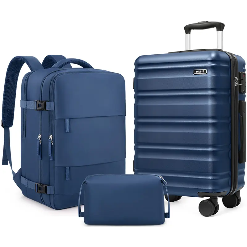 Miusse 3-Piece ABS Hardshell Luggage Set