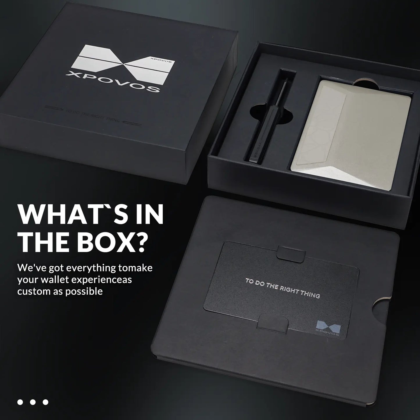 XPOVOS Hero Metal Wallet for Men with RFID & Money Clip