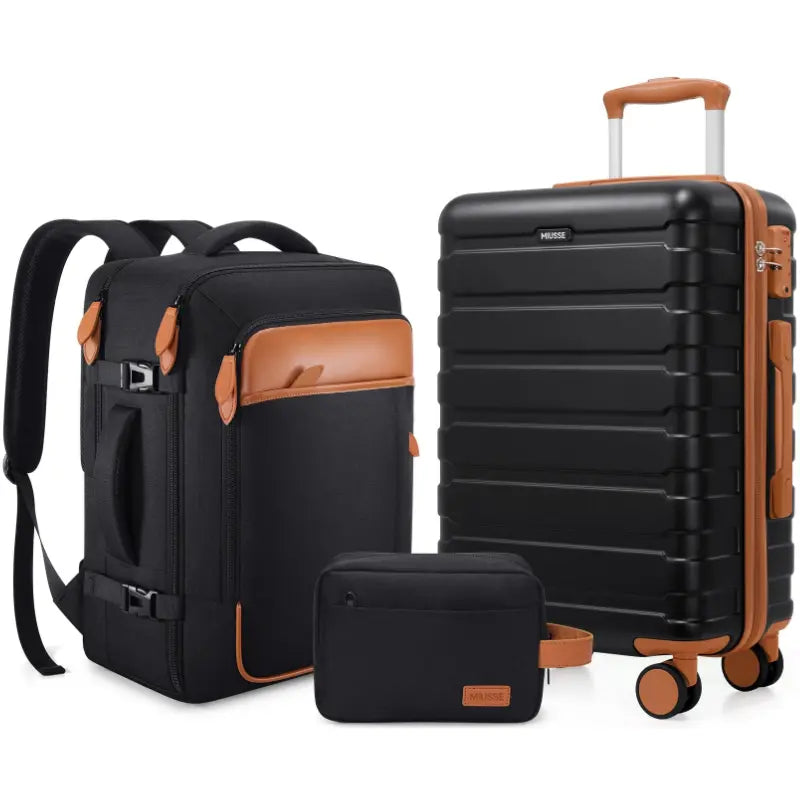 Miusse 3-Piece ABS Hardshell Luggage Set