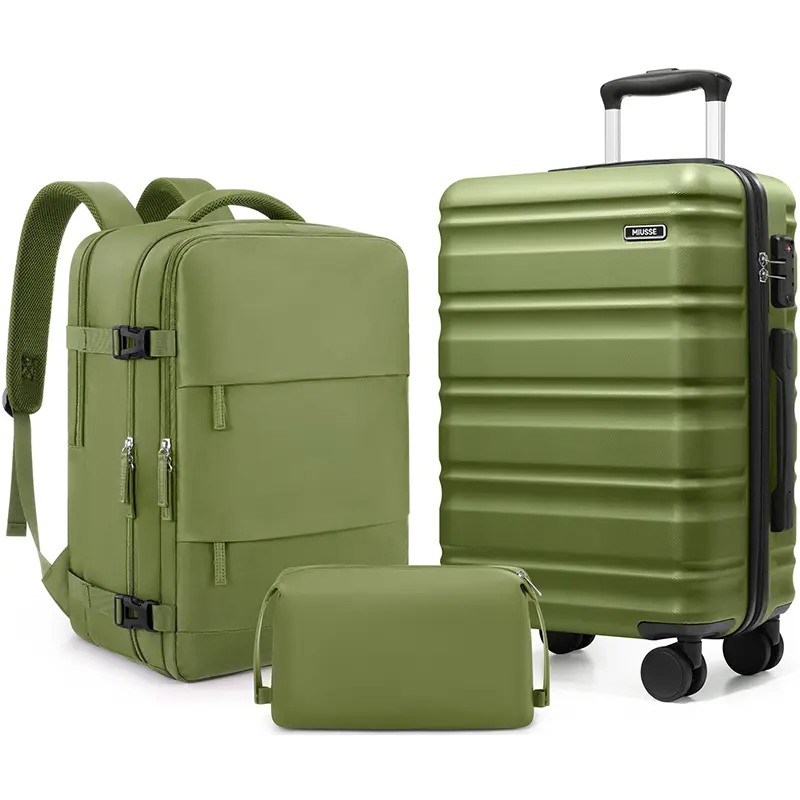 Miusse 3-Piece ABS Hardshell Luggage Set