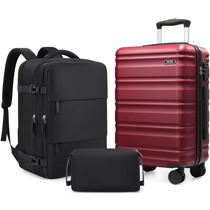 Miusse 3-Piece ABS Hardshell Luggage Set